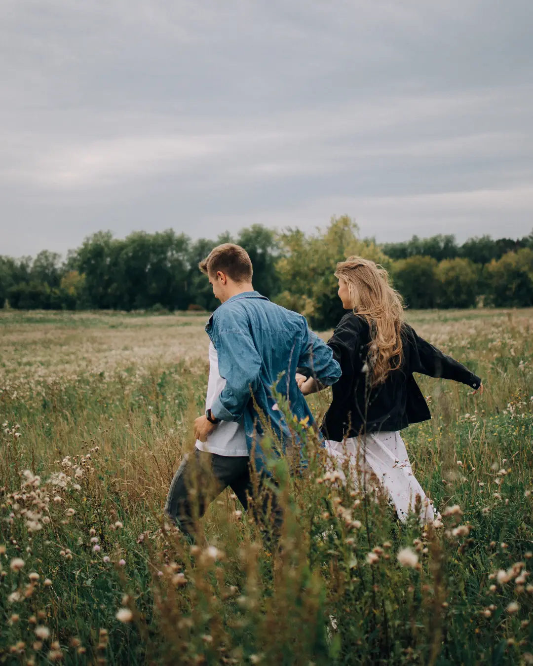 Romantic walk in devon