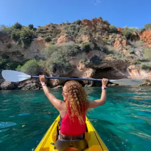 girl in kayak