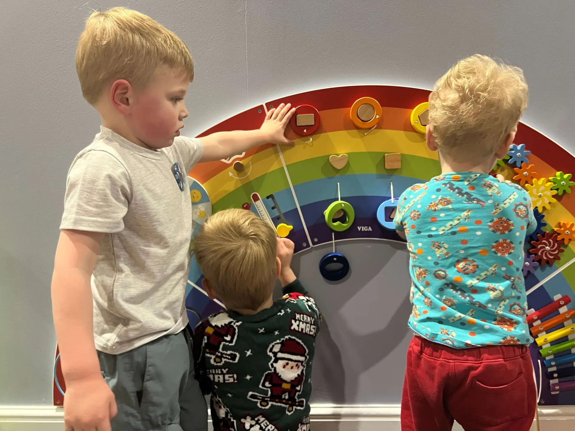 Sensory play for toddlers at Monkey Puzzle Restaurant